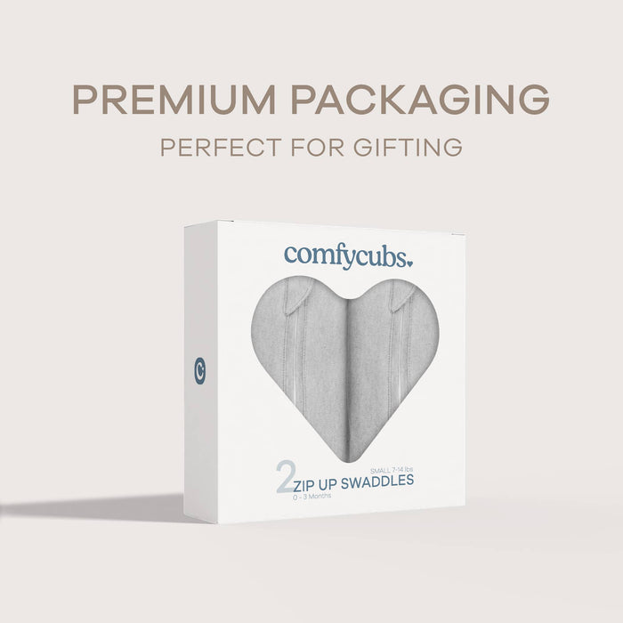 Easy Zipper Wrap 2 Pack Swaddle Blanket by Comfy Cubs