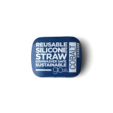 GoSili Portable And Reusable Silicone Straw With Travel Case