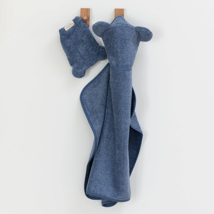 Bella Tunno | Hooded Towel + Wash Mitt Set Rain