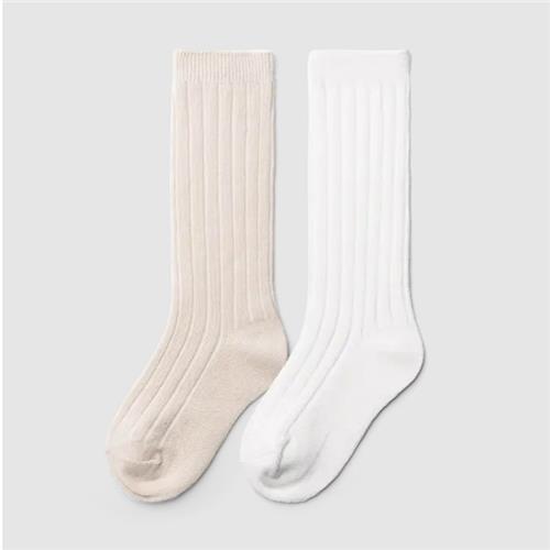 goumikids 2pk Organic Cotton Knee High High Socks (Neutral)