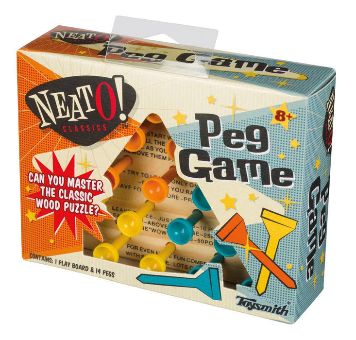 Neato! Classic Wooden Peg Game, Travel Size