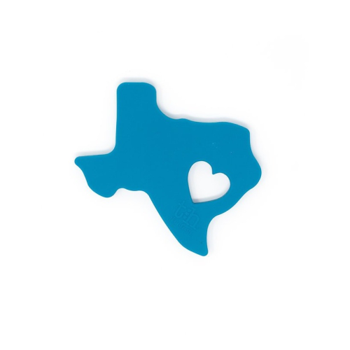 Three Hearts Modern Texas Silicone Teether