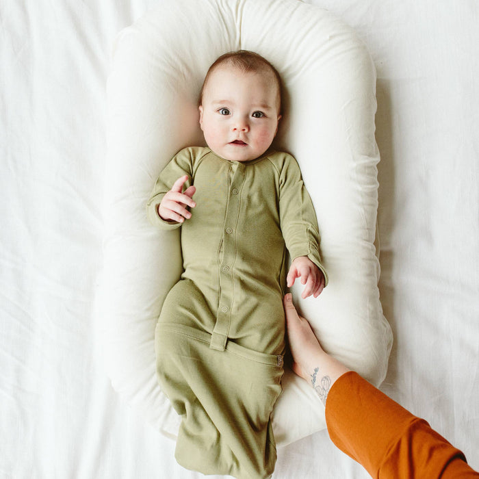 24 Hour Convertible Sleeper Baby Gown - Artichoke