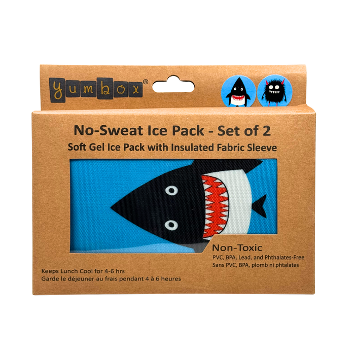 Gel Ice Packs in Fabric Sleeves 2-Pack - Monster & Shark
