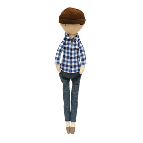 Creative Co-Op Cotton Blend Oversized Doll with Clothes