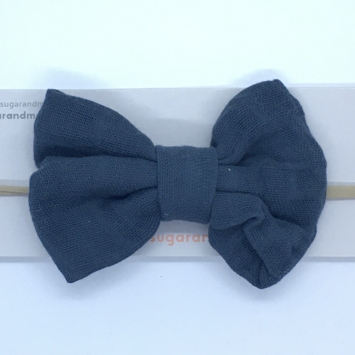 Sugar + Maple Baby Muslin Bow Headband