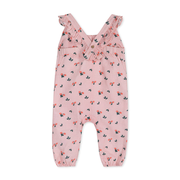 Strawberry Ruffled Baby Jumpsuit (Organic)