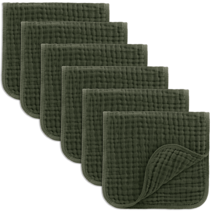 Baby Burp Cloths - 100% Muslin Cotton by Comfy Cubs