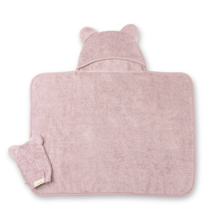 Bella Tunno | Hooded Towel + Wash Mitt Set Orchid