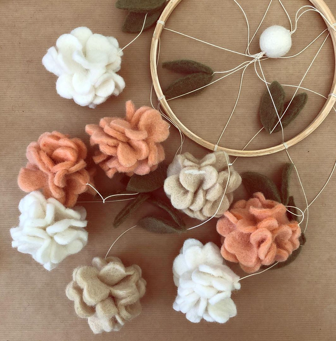 Mobile, Flowers, Coral