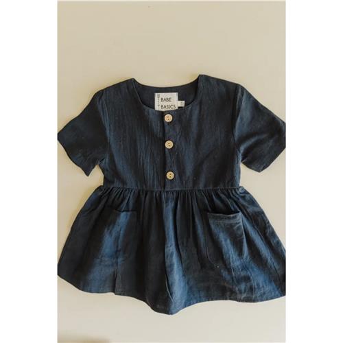 Babe Basics Linen Baby Dress