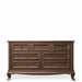 7 Drawers Double Dresser Solid Wood
