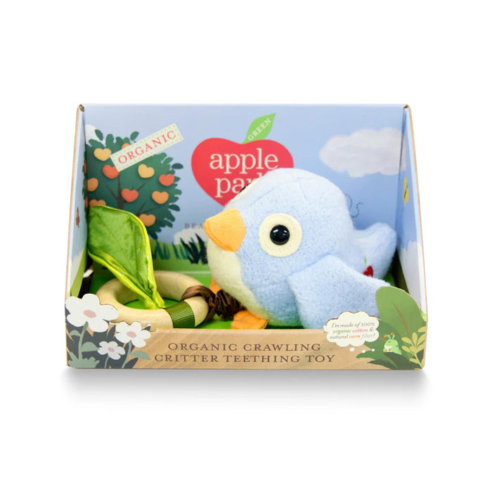 Blue Birdie Crawling Critter Teething Toy