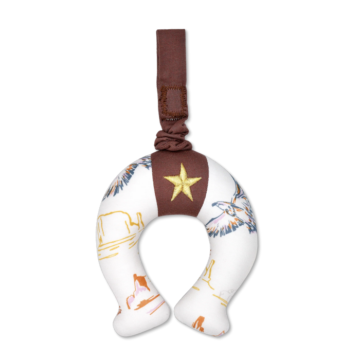 Horseshoe Stroller Toy Canyon Pattern
