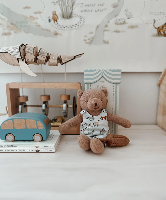 Little Bear in Horses Pattern Overall