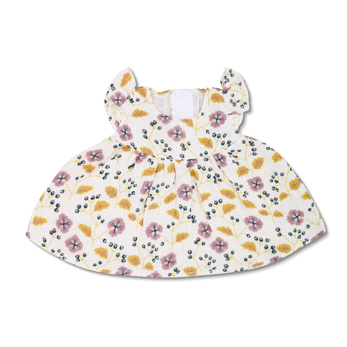 Pink Flower Muslin Doll Dress
