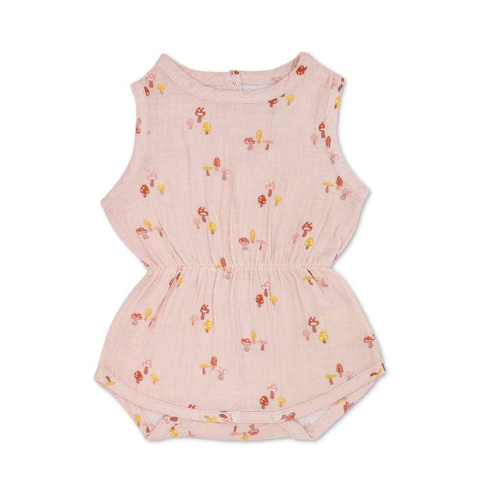 Mini Mushroom Muslin Shortall