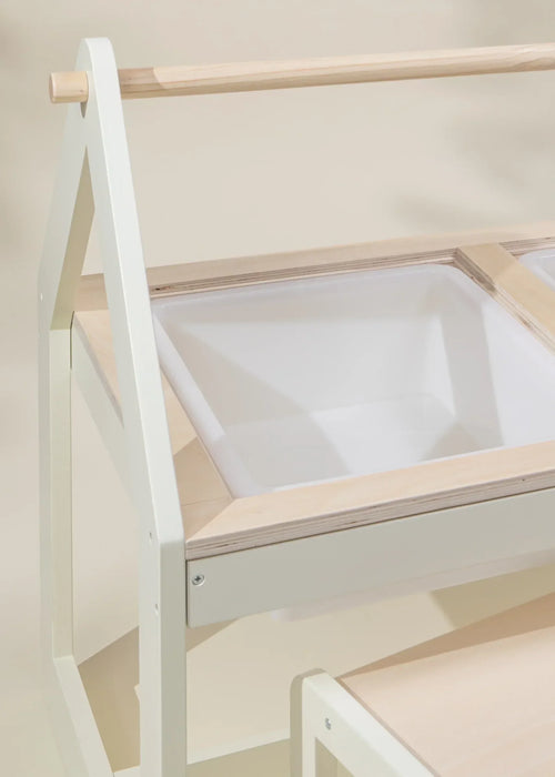Coco Village Multifunction Wooden Art & Sensory Table with Stools