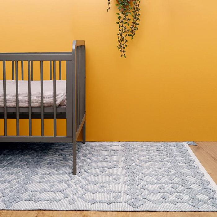 NATTIOT Blonder Grey Children's Rug Natural & Ecru