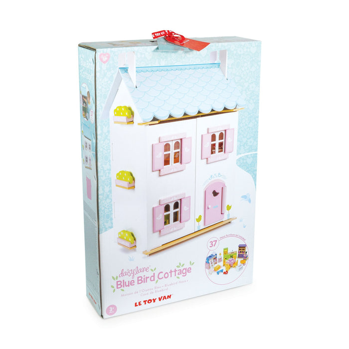 Le Toy Van Blue Bird Cottage Dolls House & Furniture