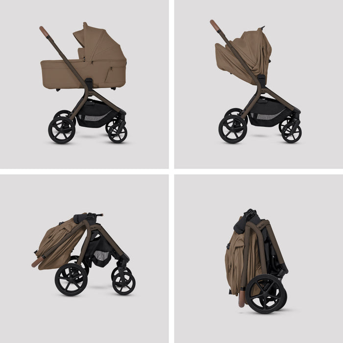 Limited Silver Cross Breez Bundle in Maple: Stroller, Bassinet, Car Seat Adapters + Cup Holder