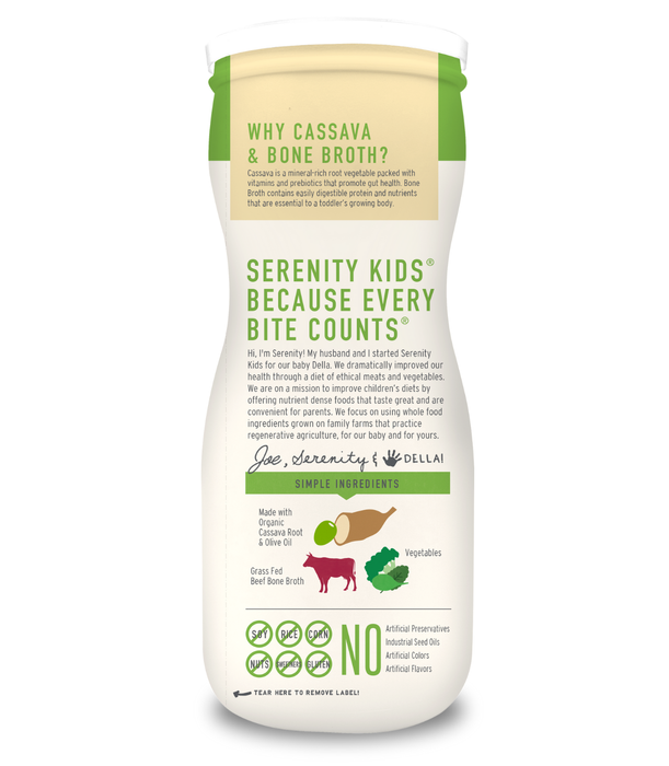 Serenity Kids Grain Free Puffs (Broccoli & Spinach with Bone Broth)