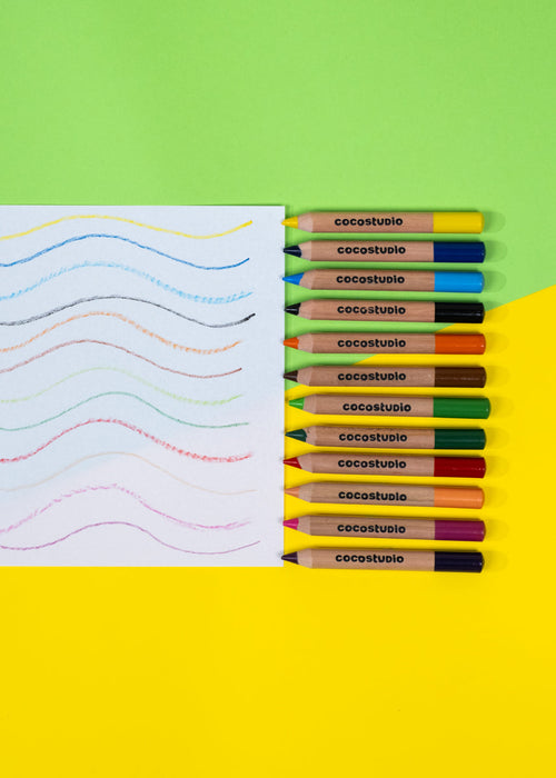 Coco Village Set of 12 Jumbo Artist Colored Pencils
