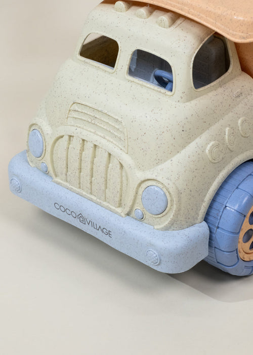Coco Village Oversized 5-Piece Wheat Straw Sand Toy Set | Dump Truck & Accessories