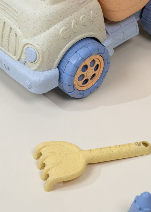 Coco Village Oversized 5-Piece Wheat Straw Sand Toy Set | Dump Truck & Accessories