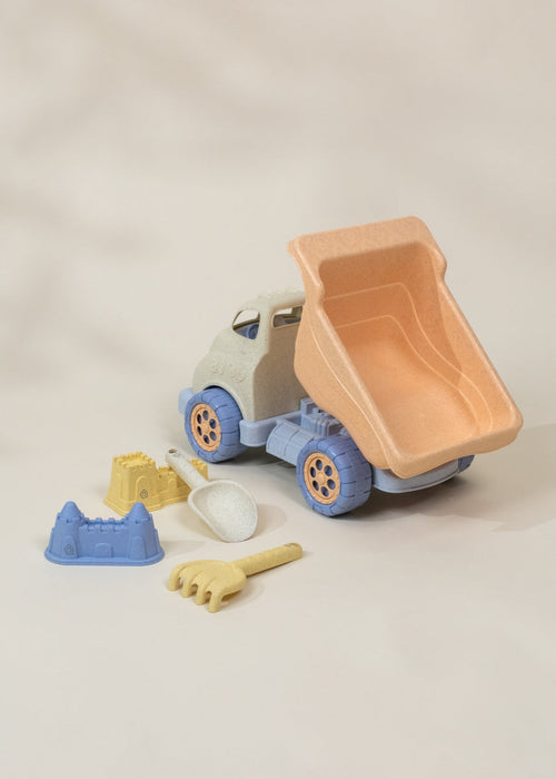 Coco Village Oversized 5-Piece Wheat Straw Sand Toy Set | Dump Truck & Accessories