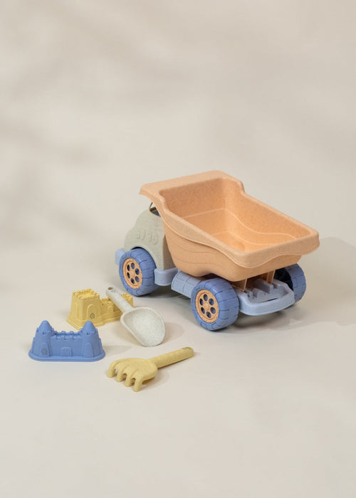 Coco Village Oversized 5-Piece Wheat Straw Sand Toy Set | Dump Truck & Accessories