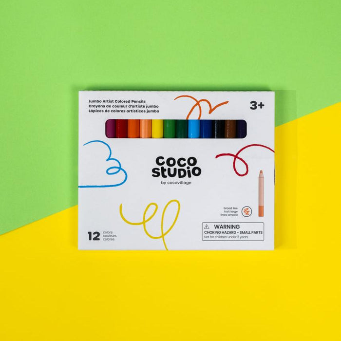 Coco Village Set of 12 Jumbo Artist Colored Pencils