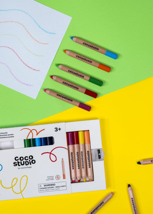 Coco Village Set of 12 Jumbo Artist Colored Pencils