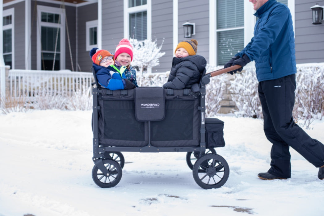 WonderFold W4 Luxe Quad Stroller Wagon