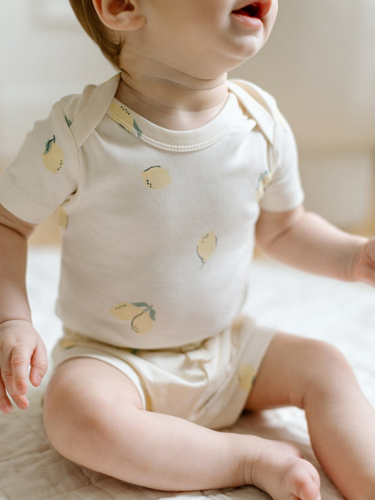 Colored Organics Baby Afton Bodysuit - Lemon