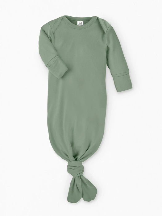 Colored Organics Newborn Infant Gown - Thyme