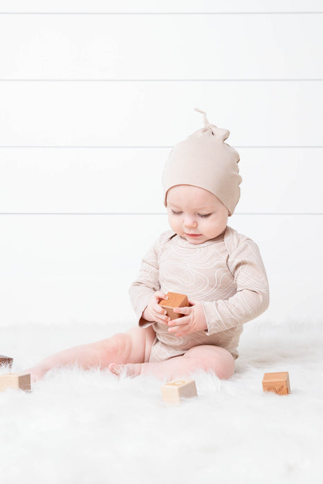 Colored Organics Baby Classic Knotted Hat - Clay