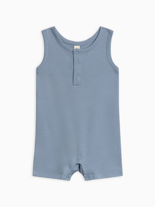 Colored Organics Baby Nile Romper - Rain