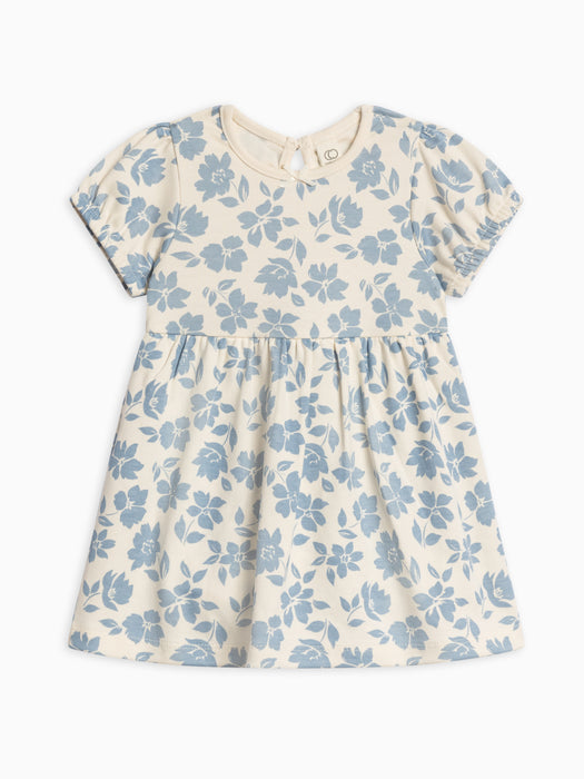 Colored Organics Rhoda Puff Sleeve Bodysuit Dress - Gia Floral / Rain
