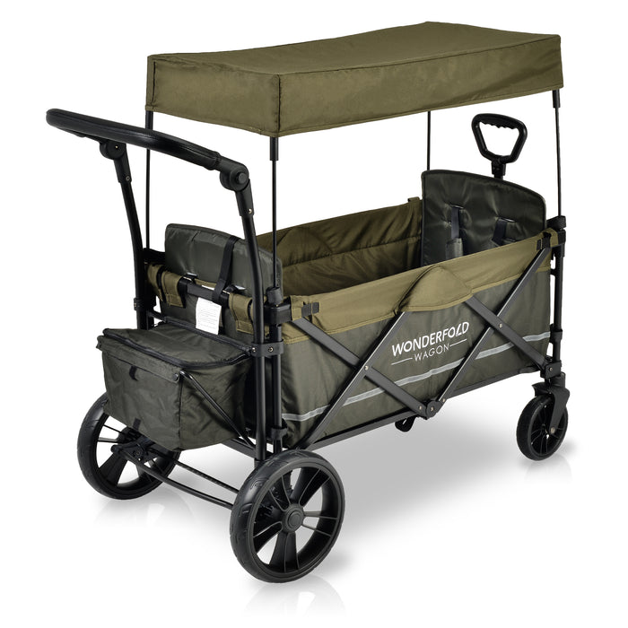 WonderFold X2M Push + Pull Double Stroller Wagon