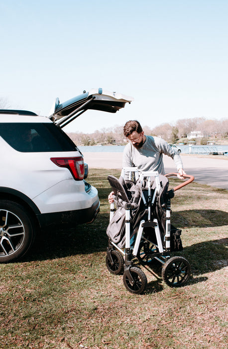 WonderFold W4 Luxe Quad Stroller Wagon