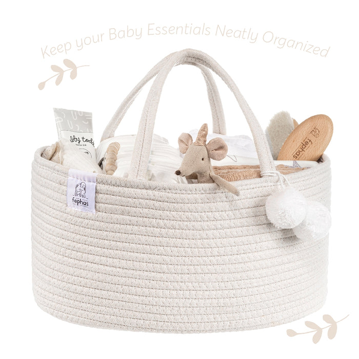 Fephas Cotton Rope Diaper Caddy