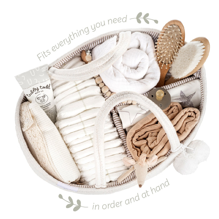 Fephas Cotton Rope Diaper Caddy