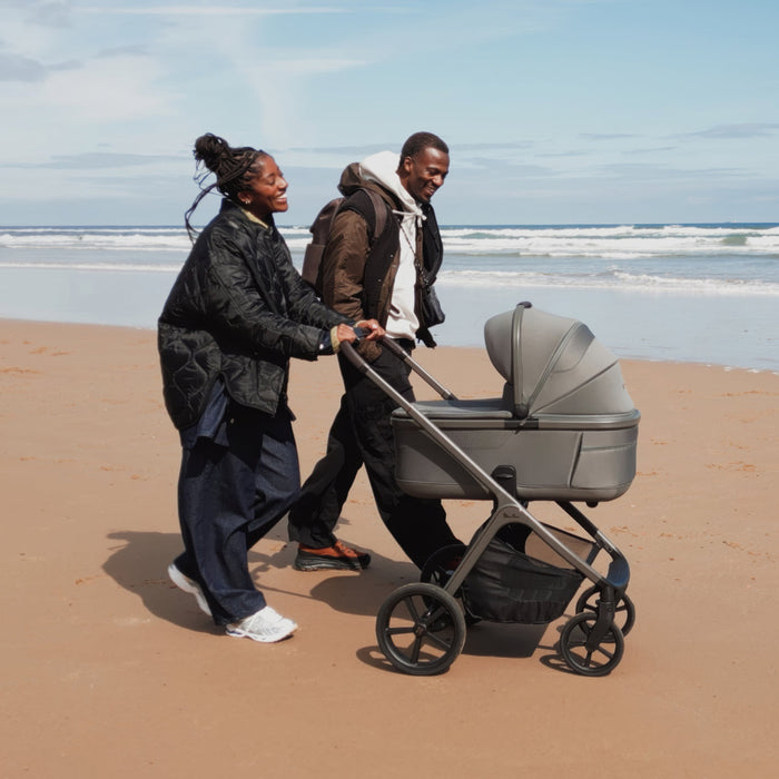 Silver Cross Cove Full-Size Stroller + Folding Bassinet Bundle