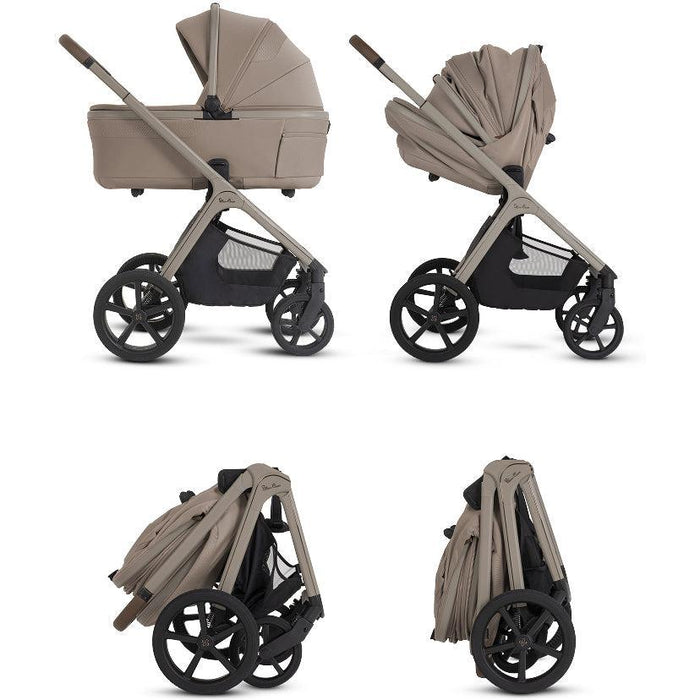 Silver Cross Cove Full-Size Stroller + Folding Bassinet Bundle