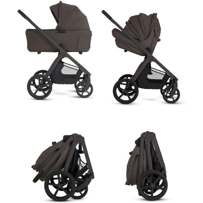 Silver Cross Cove Full-Size Stroller + Folding Bassinet Bundle