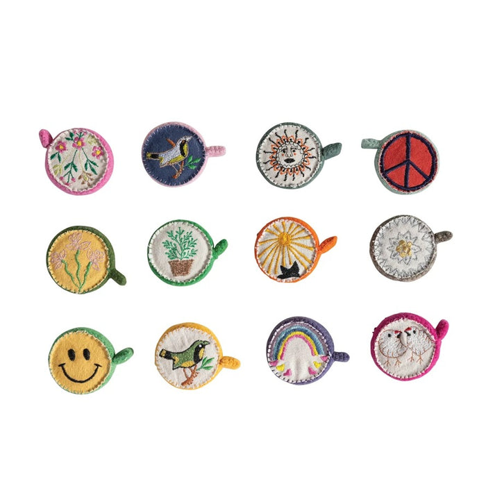 Creative Co-Op Wool Felt Tape Measure