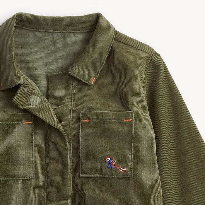 Magnetic Me Green Corduroy Boy Romper