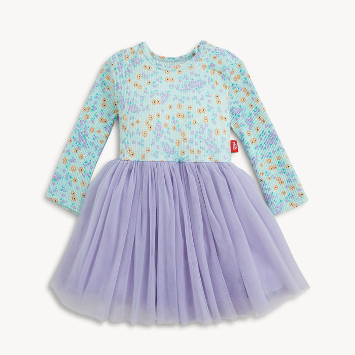 Magnetic Me Waffle Green Floral Baby Girls Tutu Dress