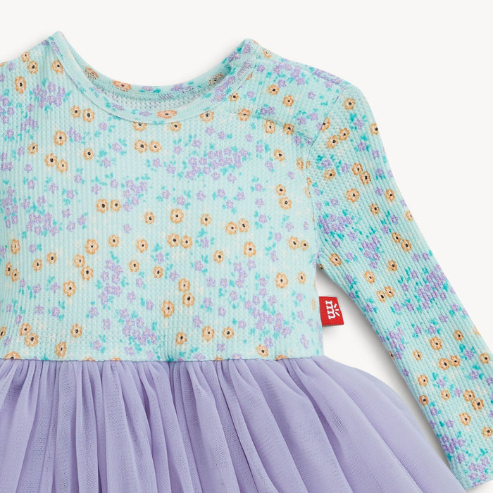 Magnetic Me Waffle Green Floral Baby Girls Tutu Dress